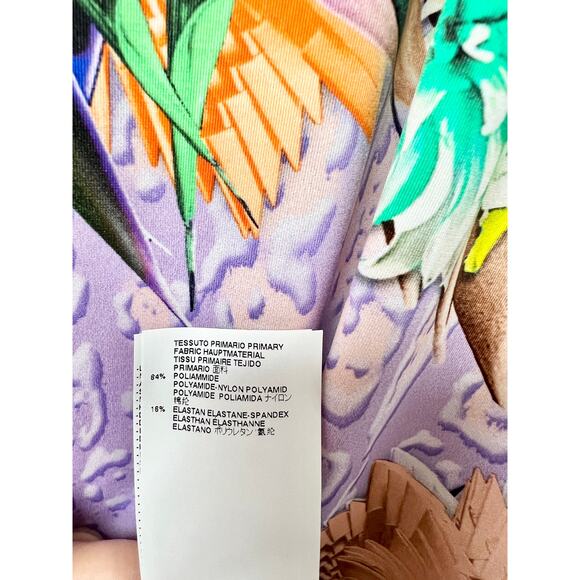 Just Cavalli Leo Giraffe Printed Bodycon Jersey Tank Dress Violet Womens 42 / M - Picture 5 of 6